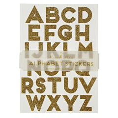 gold alphabet stickers