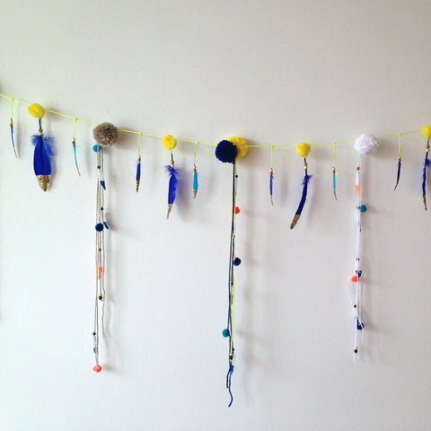 custom feather garland