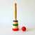 4 wooden toy ball catcher