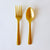 gold utensils