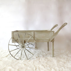 vintage wheel barrow