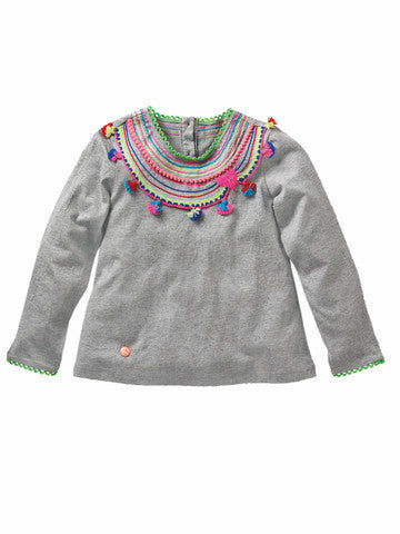 peruvian tee-shirt grey