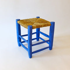 moroccan stool (blue)