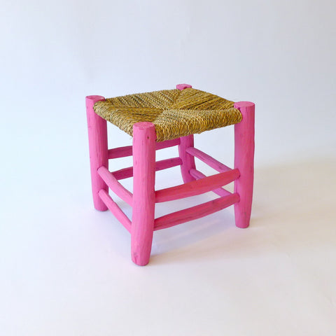 moroccan stool (pink)