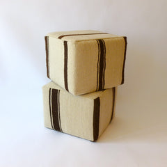 pouf (beige and brown) rental