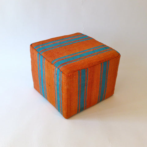 moroccan pouf (blue and red) rental