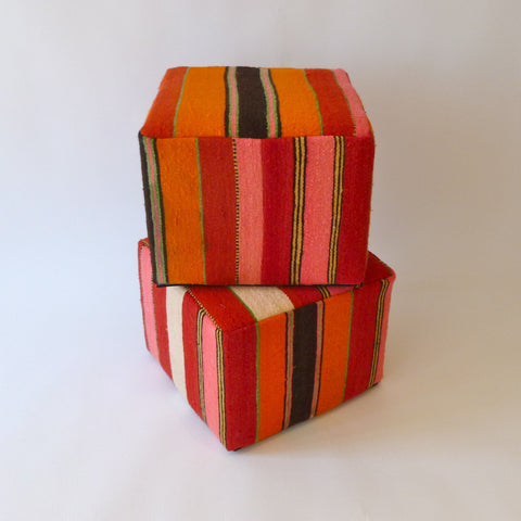 pouf multicolored rental