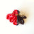 10 red and black balloons 