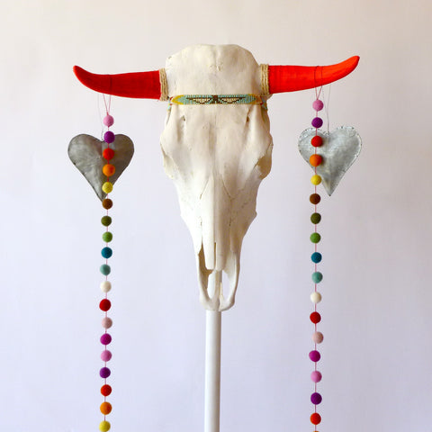 taurus skull with stand