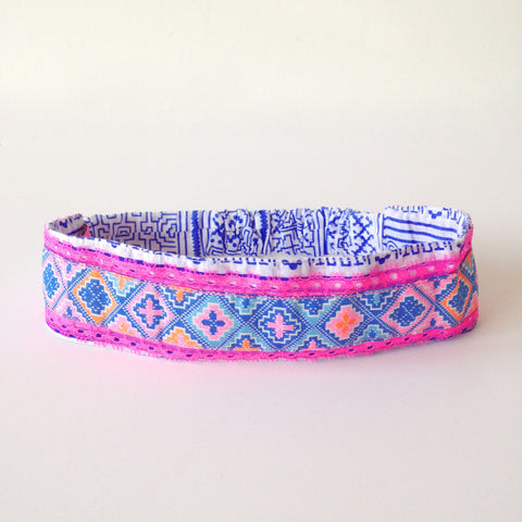 blue head band