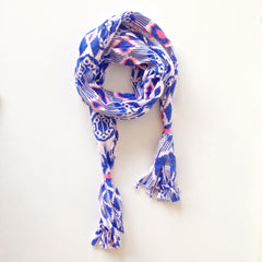 blue print scarf
