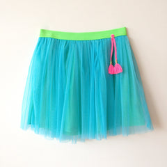 blue tule skirt