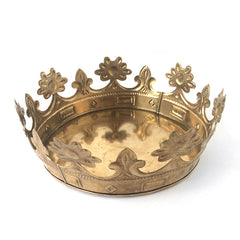 large gold crown container
