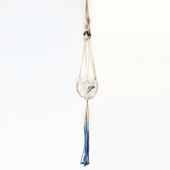 macrame fishbowl hanger