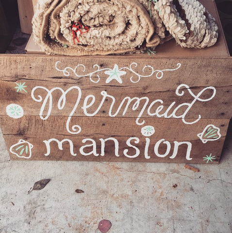 mermaid mansion sign