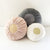 mouche ball cushion SM white linen / glitter gold