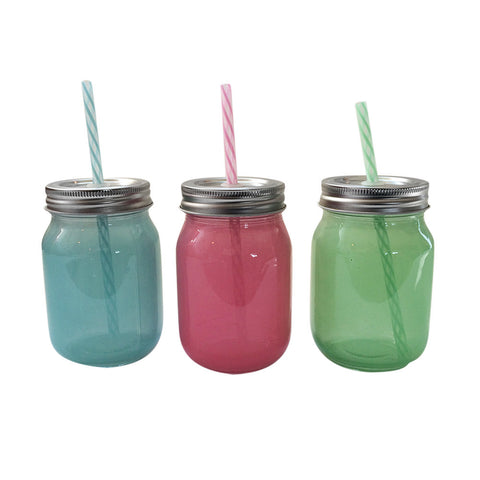 pastel ball mason jar