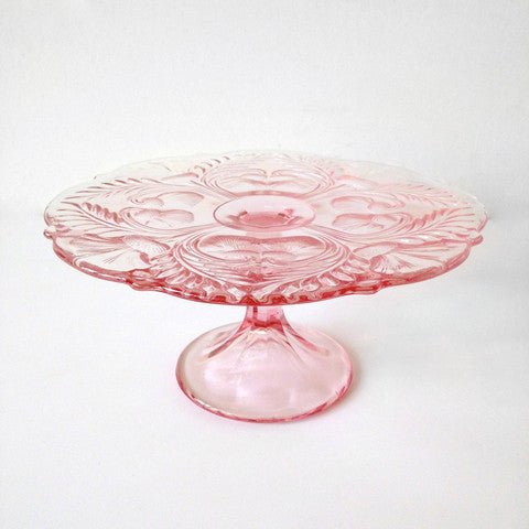 pink cake stand