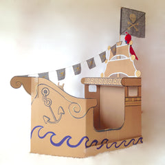 pirate cardboard ship