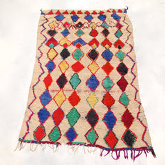 vintage moroccan rug diamond