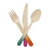 tropical wooden cutlery