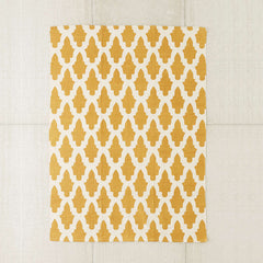 large gold printed pattern rug