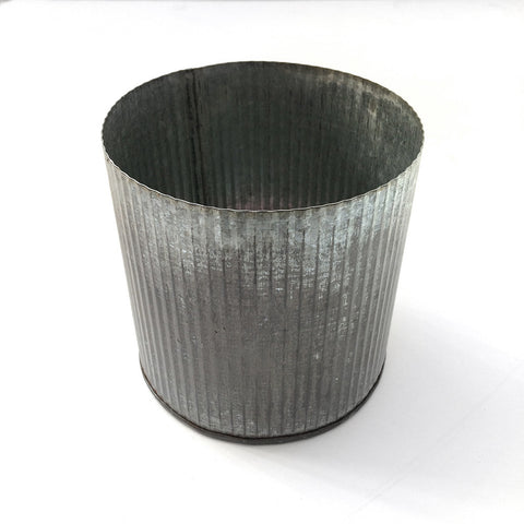 medium wavy tin container