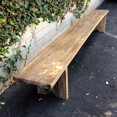 wooden bench