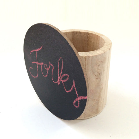 wooden holder chalks